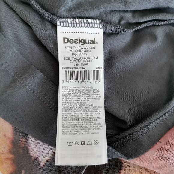 NWT Desigual Womens Multicolor Floral Print Classy Long Maxi Dress Size Small - Picture 7 of 9